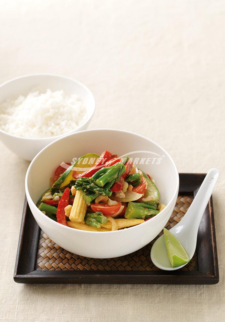 Red curry vegetables