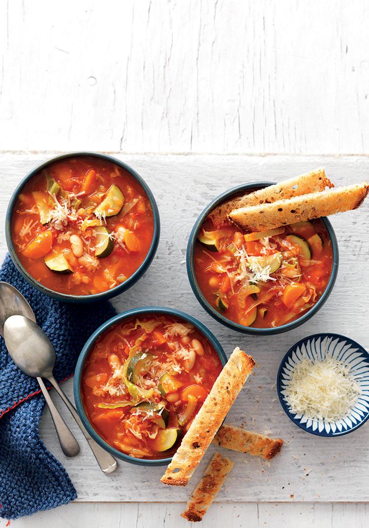 Easy minestrone soup