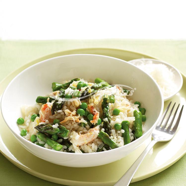 Asparagus, crab and lemon risotto