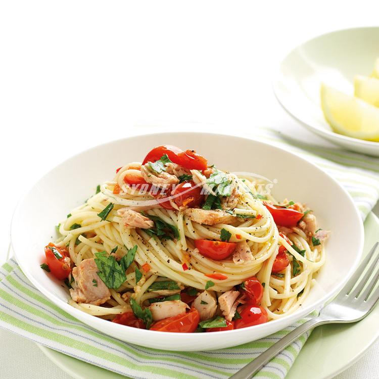 Cherry Tomato, Chilli & Tuna Spaghetti Recipe - Sydney Markets