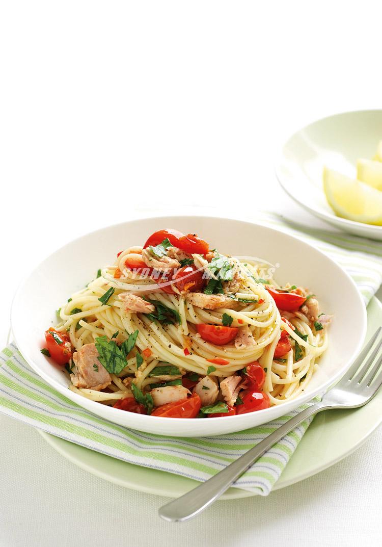 Cherry Tomato, Chilli & Tuna Spaghetti Recipe - Sydney Markets