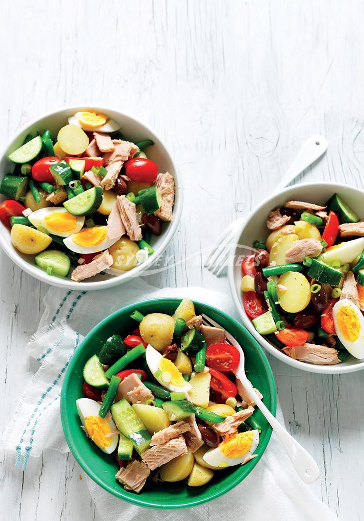 Chopped Nicoise salad