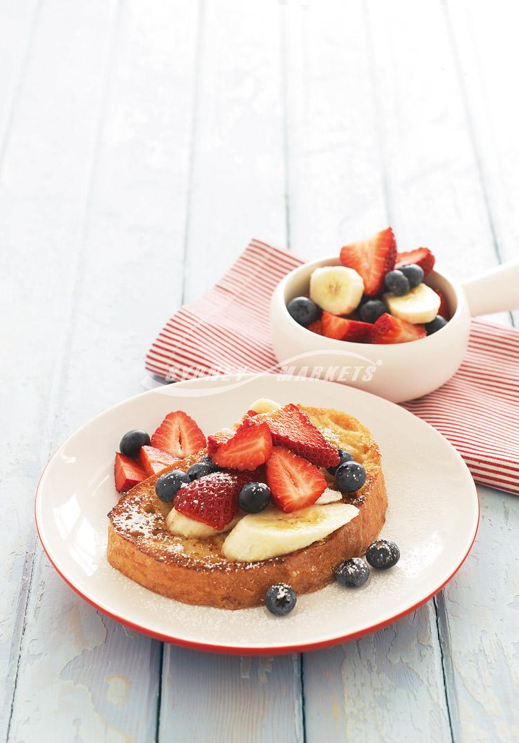 Fresh fruit with French toast