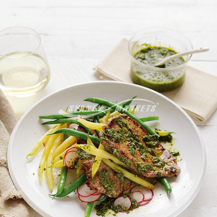 Fresh Herb Salsa With BBQ Beef & Bean Salad – Sydney Markets