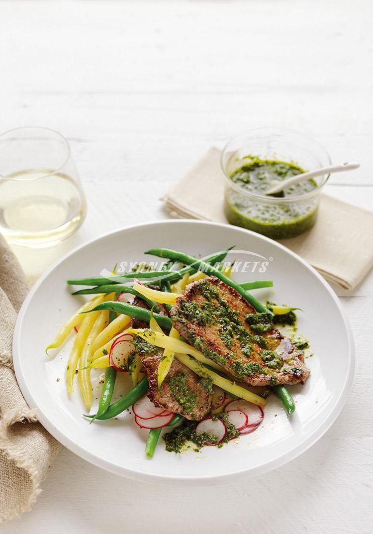 Fresh Herb Salsa With BBQ Beef & Bean Salad – Sydney Markets