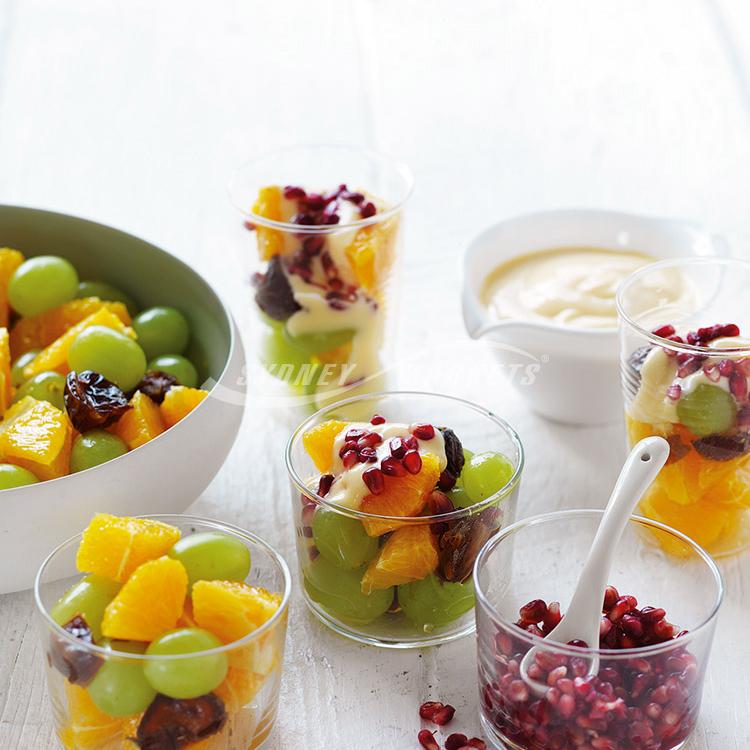 Jewelled autumn fruit salad