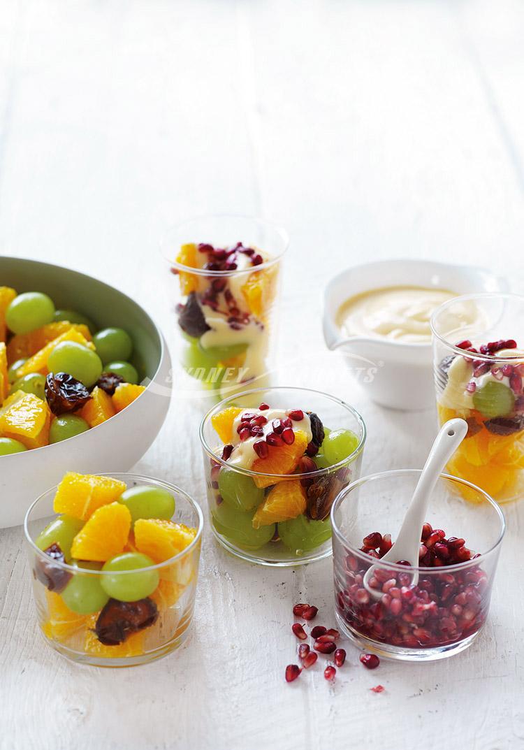 Jewelled autumn fruit salad