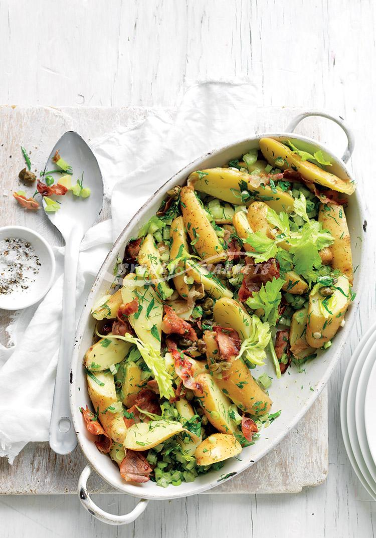 Kipfler potato, celery & pancetta salad