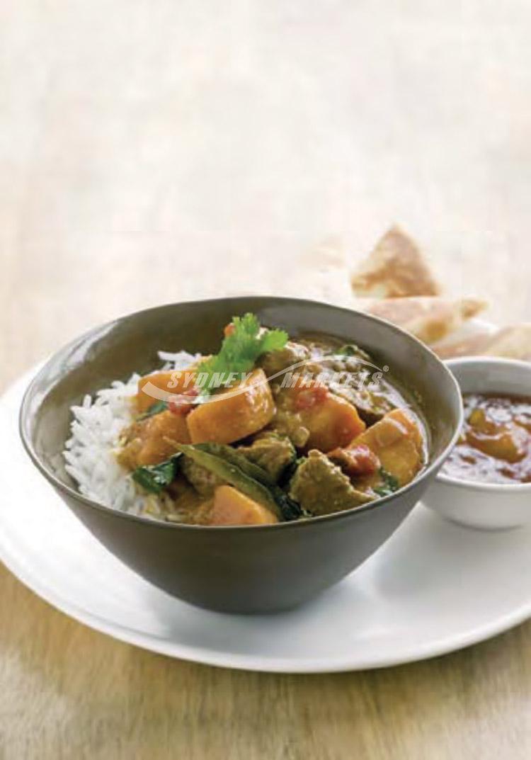 Kumara & beef curry