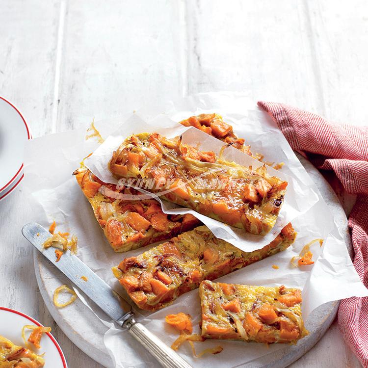 Kumara & caramelised onion tortilla