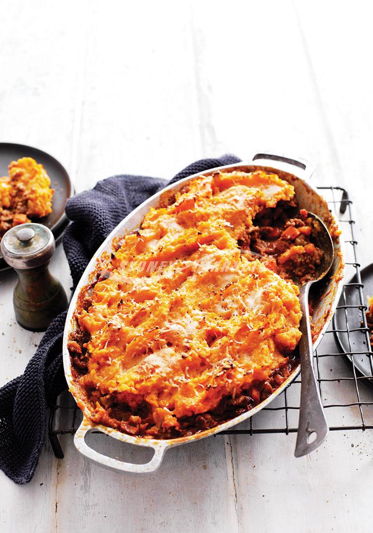 Mushroom, kumara & beef cottage pie