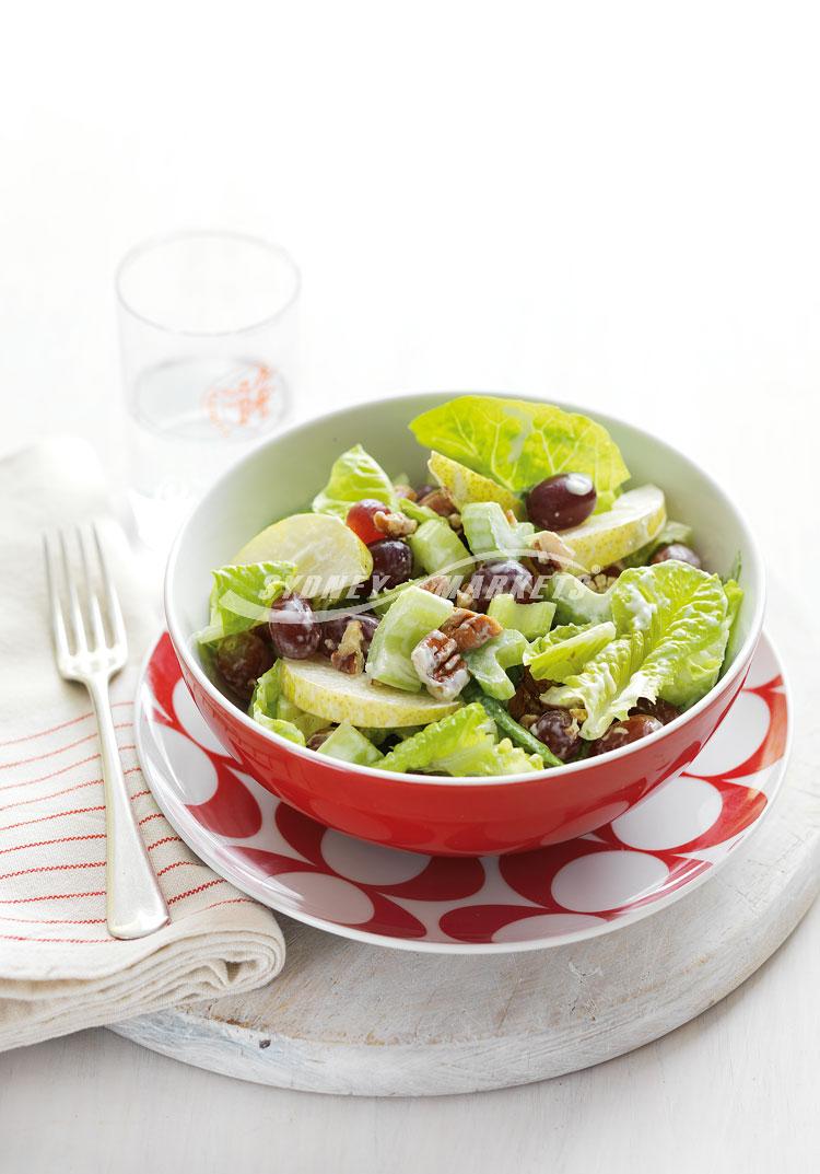 Nashi & grape Waldorf salad
