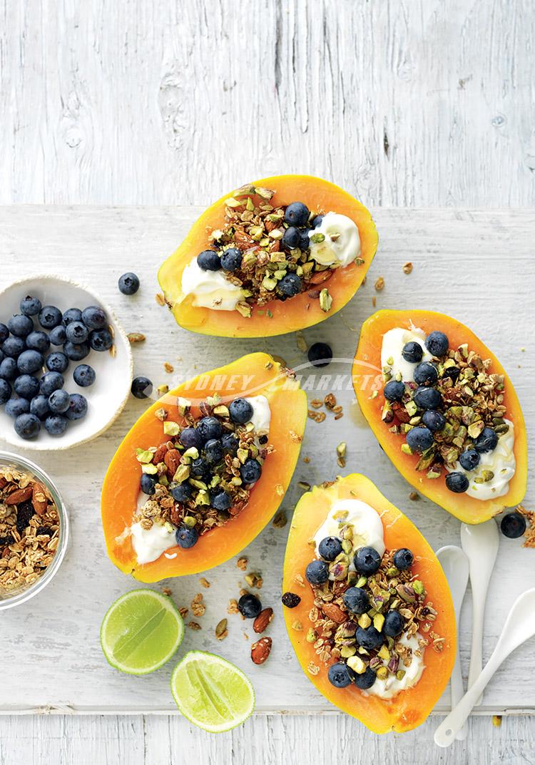 Papaya breakfast bowls