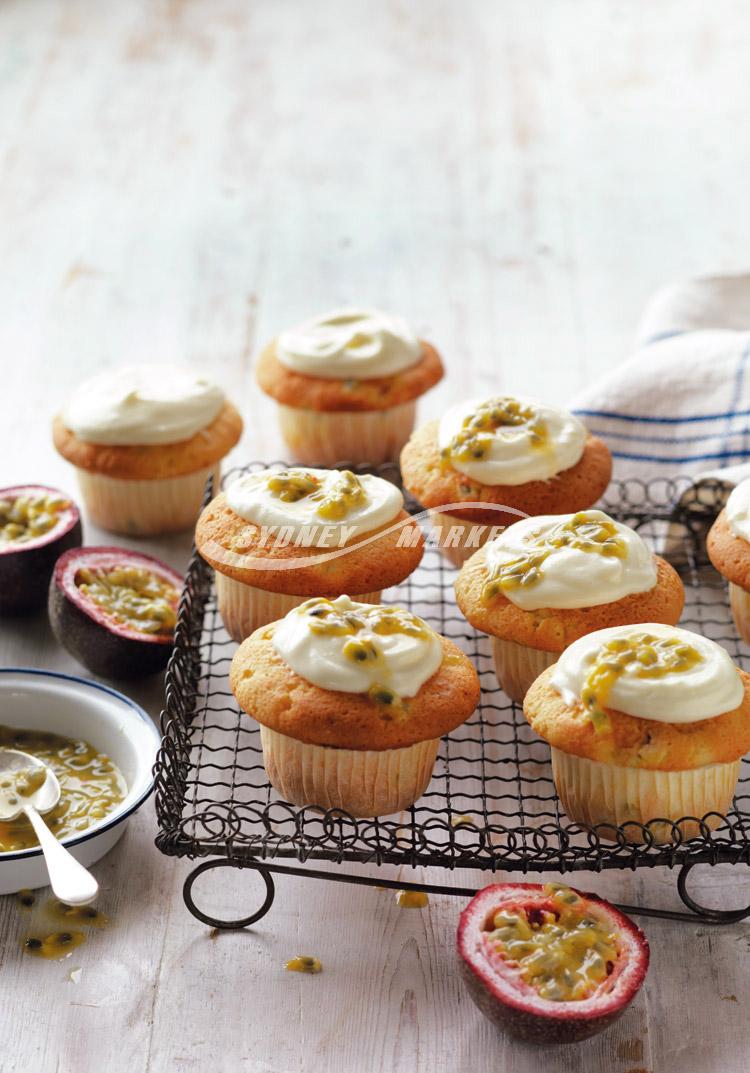 Passionfruit cupcakes