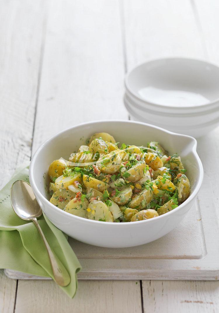 Potato, dill, bacon & egg salad