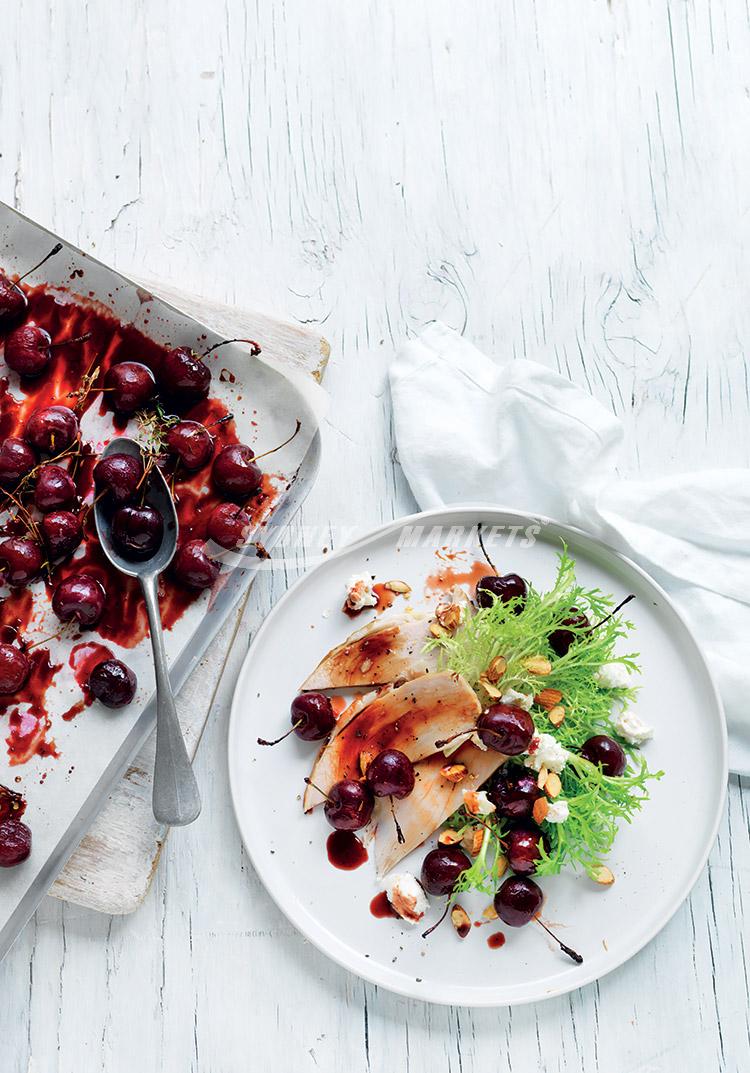 Roasted cherries to team with turkey or ham
