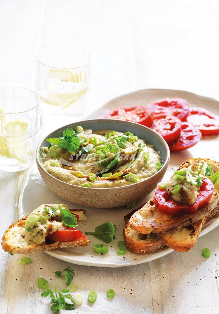 Roasted eggplant & garlic dip