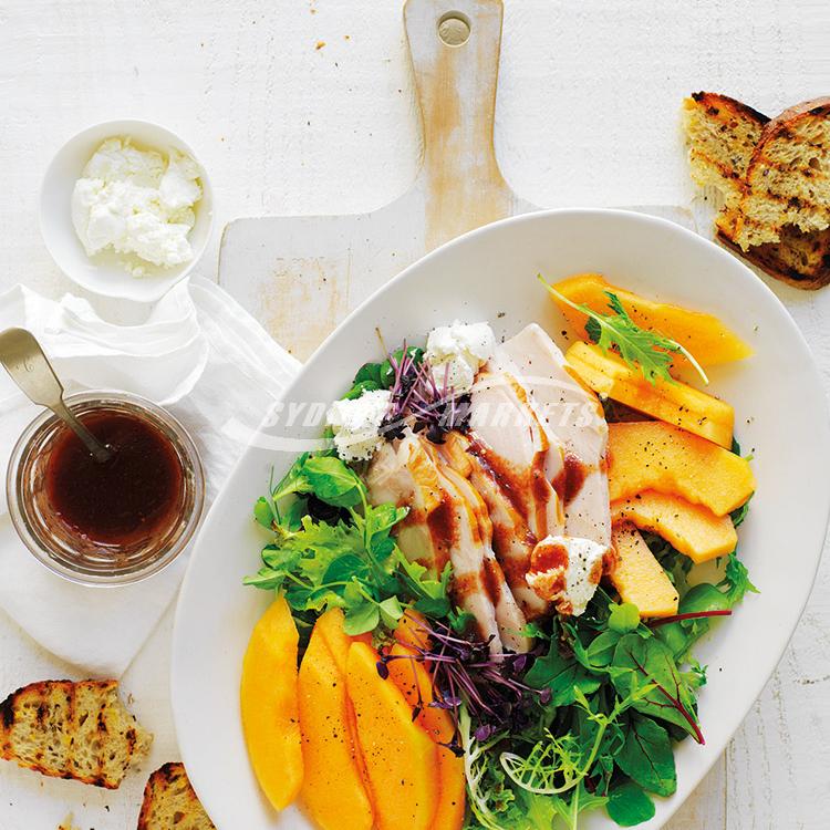 Rockmelon & turkey salad