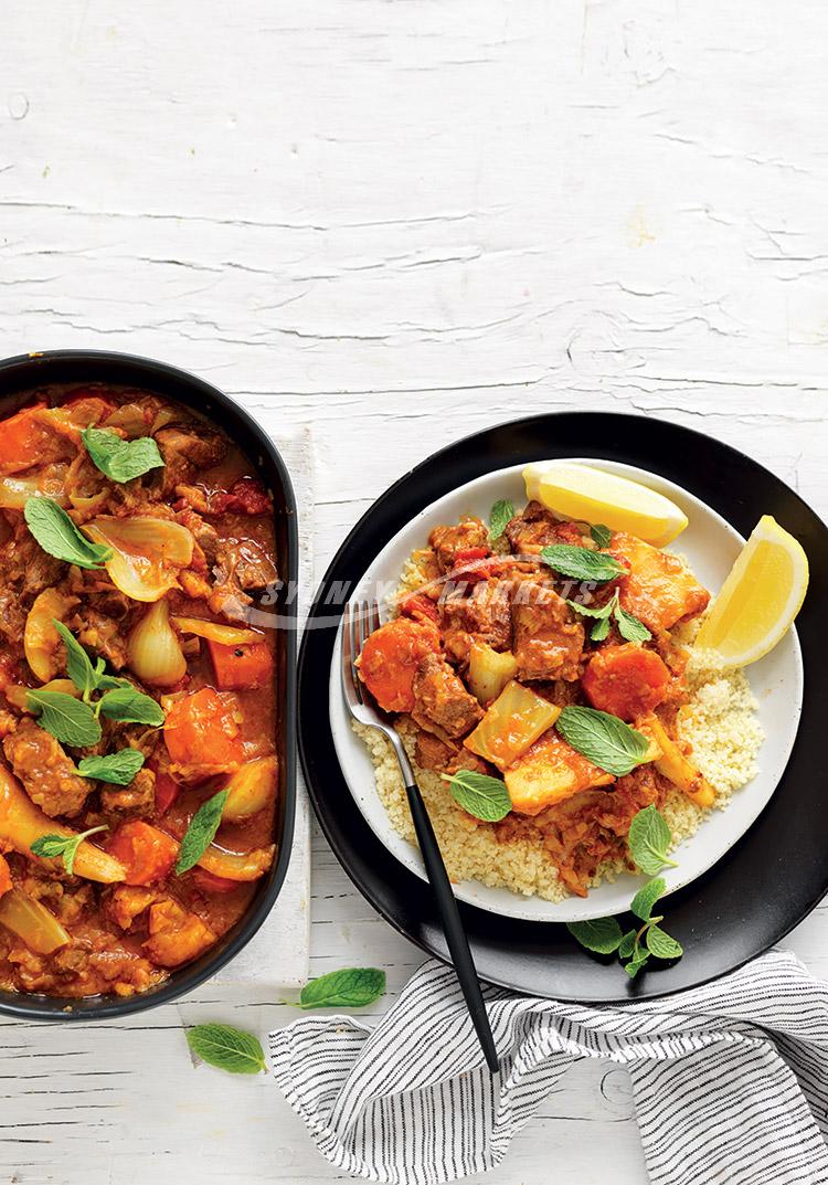 Slow-cooker Moroccan parsnip & lamb casserole