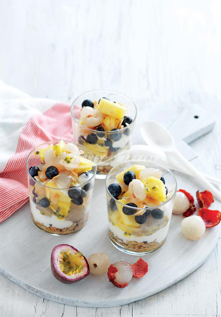 Tropical fruit breakfast salad