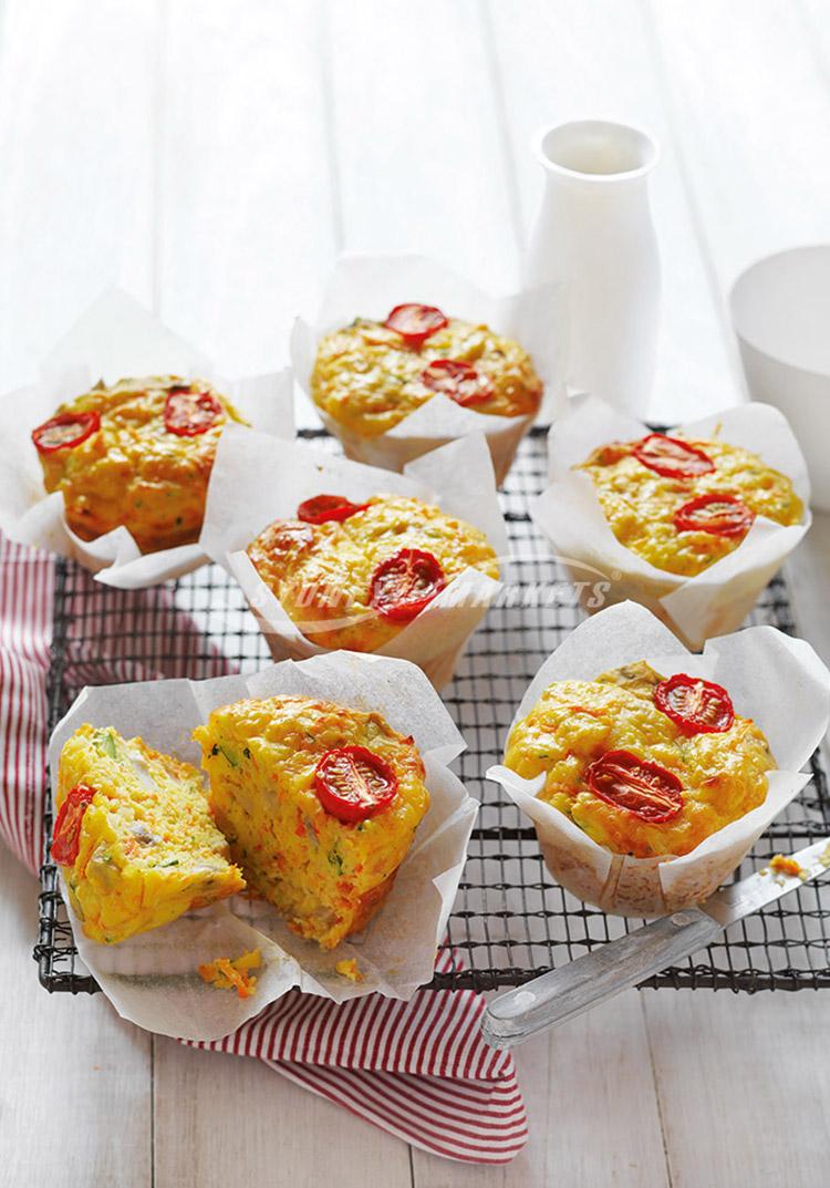 Veggie, egg & cheese lunch pies