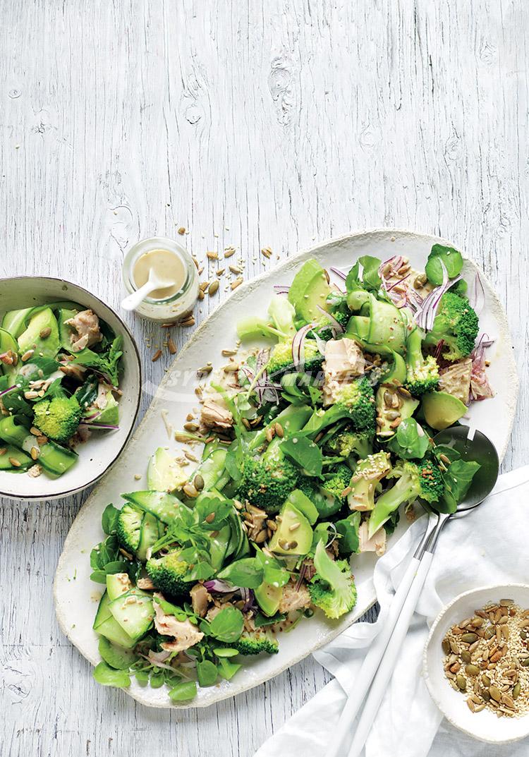 Watercress, avocado & tuna salad
