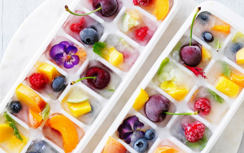 How to Make Easy Fruit Ice Cubes 