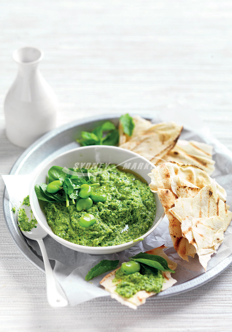 Broad bean & spinach dip - Sydney Markets