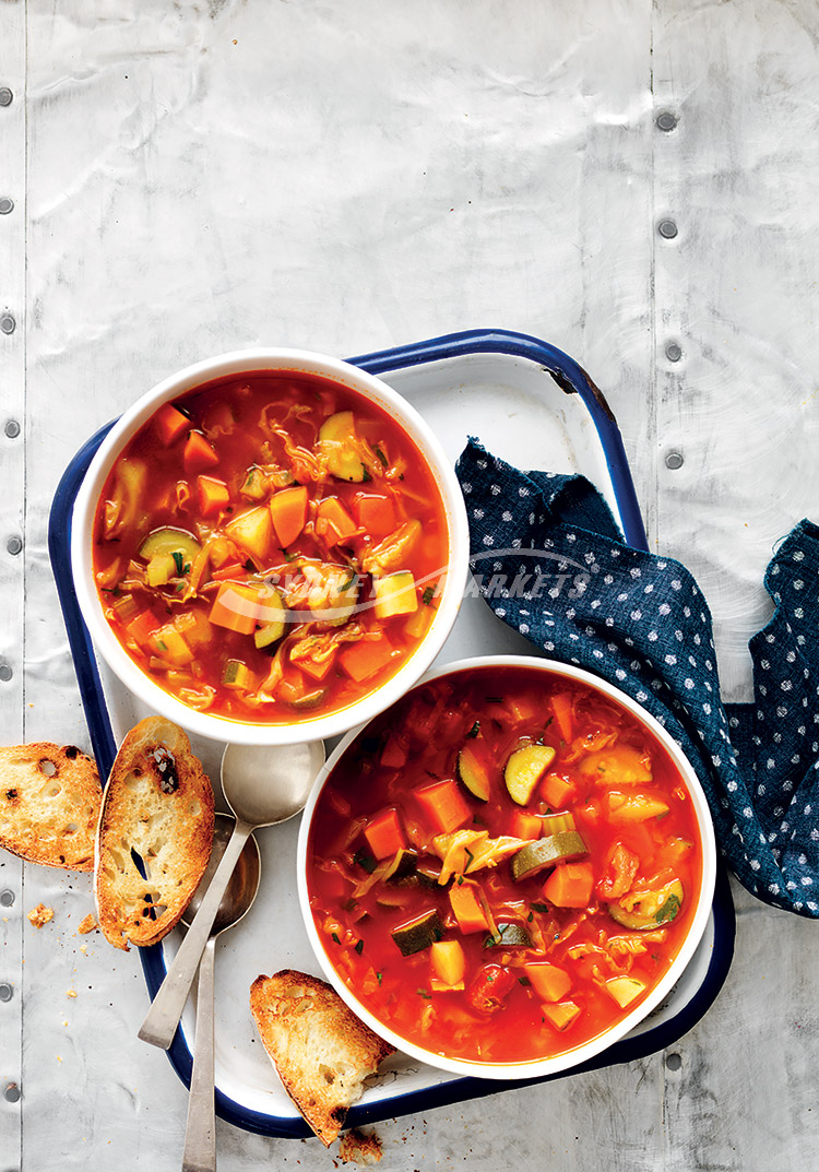 Hearty vegetable & bean soup - Sydney Markets