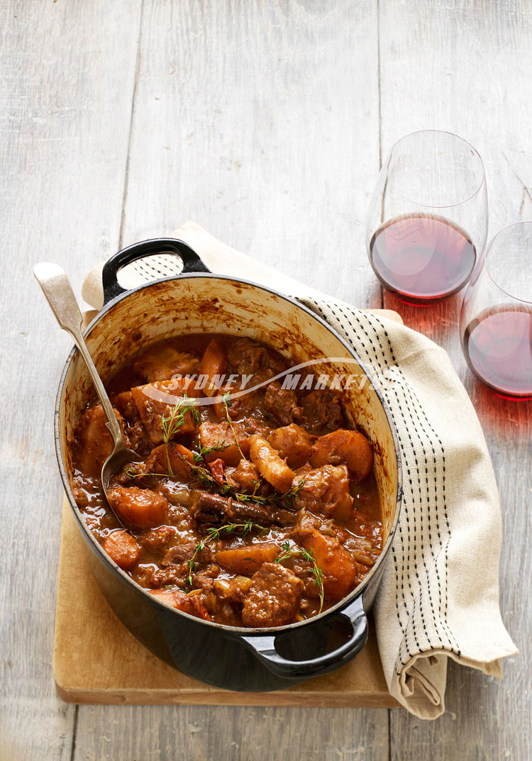 Winter vegetable & beef casserole - Sydney Markets